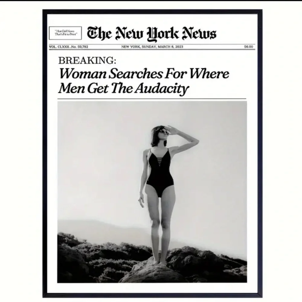 “Where Men Get The Audacity” Canvas Feminist Print Wall Art - Picture 4 of 6